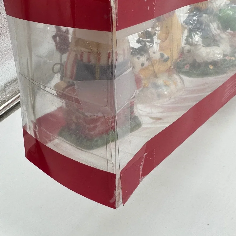 St Nicholas Square Mother Goose Nursery Rhyme Ornaments Set of 4 Flawed Box